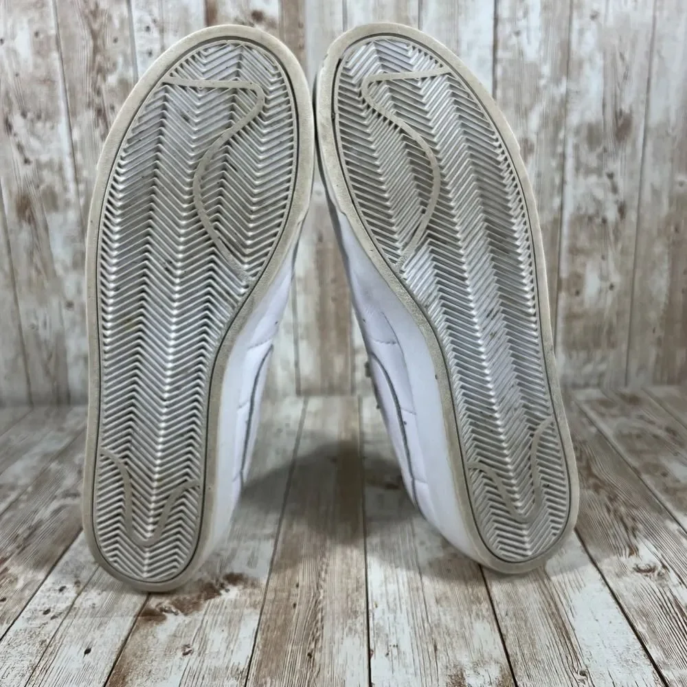 Nike Leather Blazer triple white av9370‎ 111 skate low womens 9